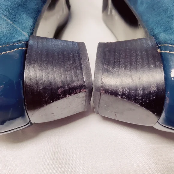 ROBERTO CAPUCCI Blue Heels Size 10 Made in Italy - Picture 15 of 17